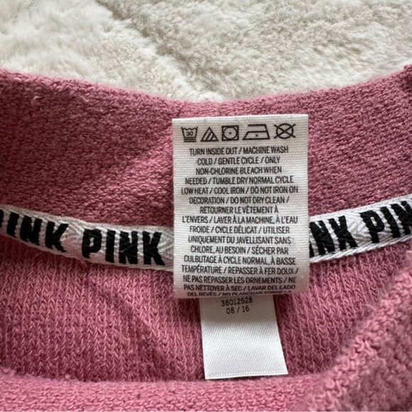 Victoria’s Secret PINK | Mauve Stadium Mock Neck Pullover | Size Small - Picture 7 of 9